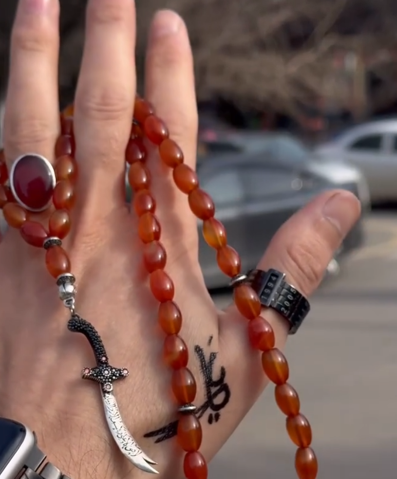 Prestige Hz. Ali Sulemani Sword Aqeeq Tasbih – Shifa Ki Tasbeeh